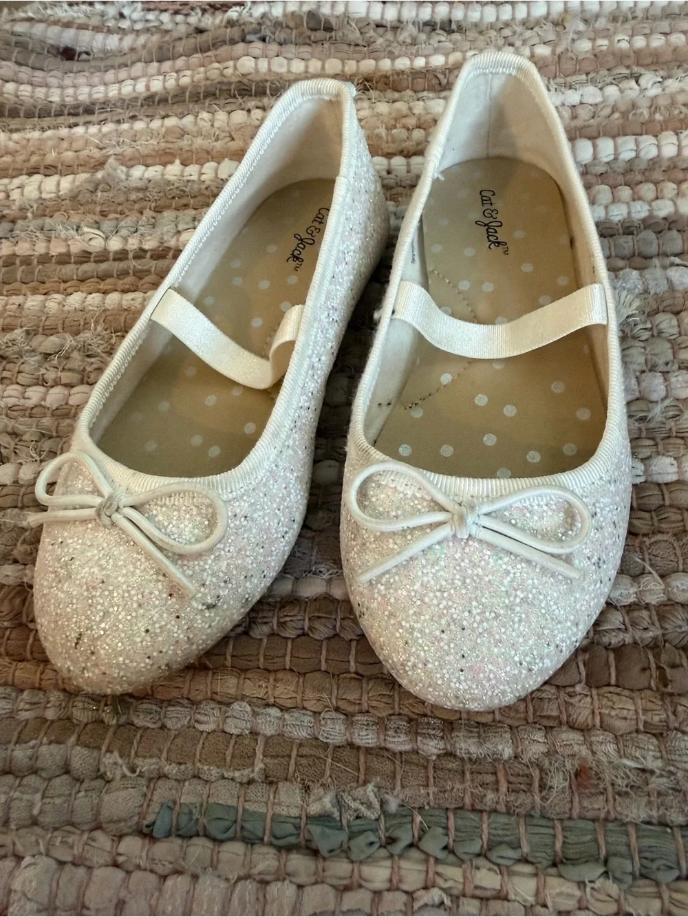 Cat & Jack sparkly white